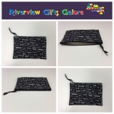 Zip Clutch / Purse / Bag / Pouch - Farm Sweet Farm - Charcoal Zip Clutch / Purse / Bag / Pouch - Farm Sweet Farm - Charcoal